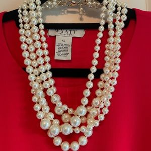 NWOT J. Crew Multi-strand Pearl Necklace